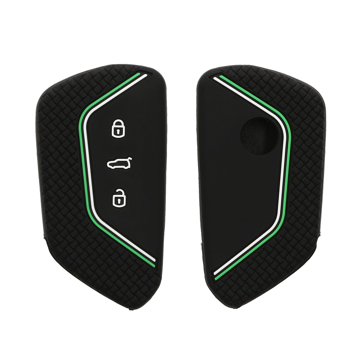 kwmobile Car Key Protection Case Compatible with VW Golf 8 3-Button Car Key Fob Cover