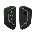 kwmobile Car Key Protection Case Compatible with VW Golf 8 3-Button Car Key Fob Cover