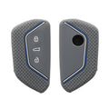 kwmobile Car Key Protection Case Compatible with VW Golf 8 3-Button Car Key Fob Cover