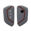 kwmobile Car Key Protection Case Compatible with VW Golf 8 3-Button Car Key Fob Cover