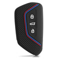 kwmobile Car Key Protection Case Compatible with VW Golf 8 3-Button Car Key Fob Cover