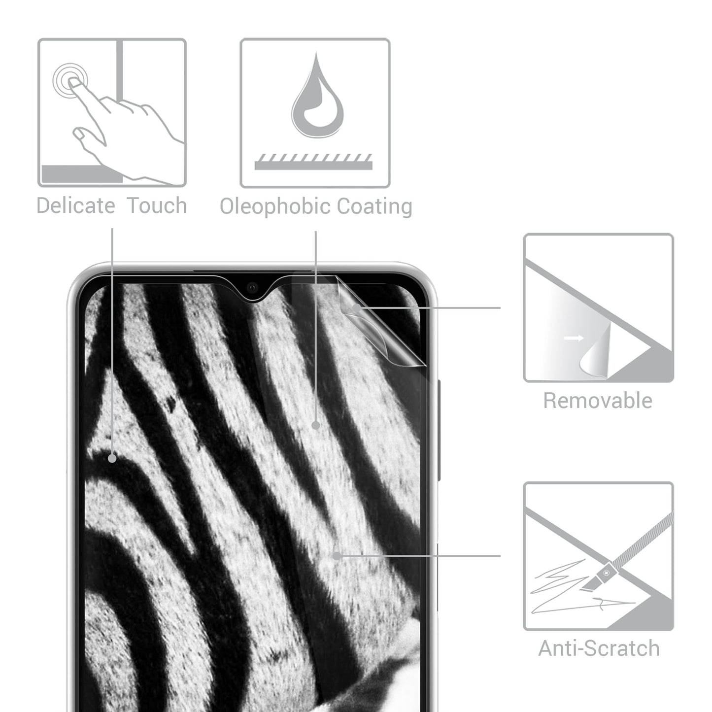 3x Crystal Clear Film for Samsung Galaxy A32 5G