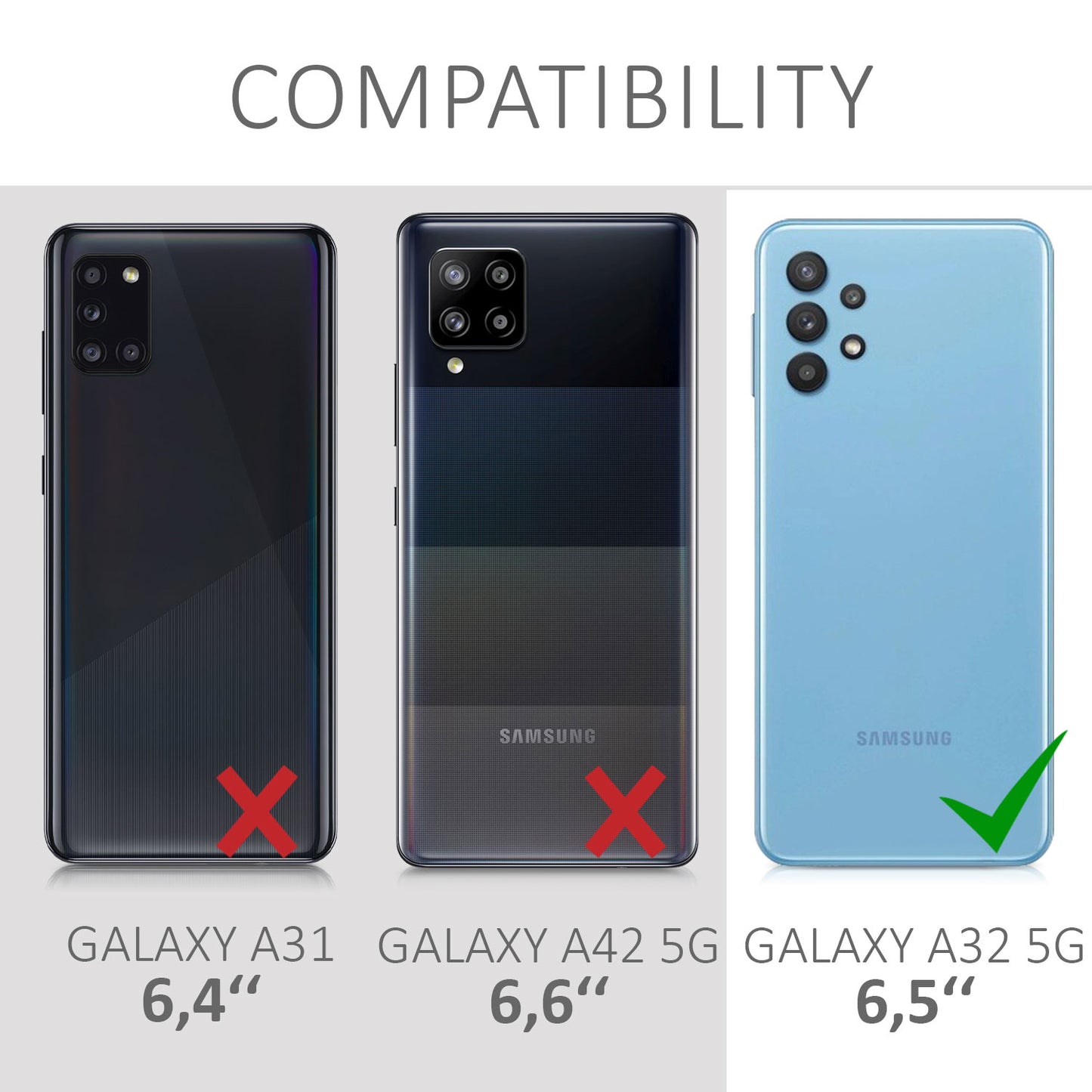 3x Crystal Clear Film for Samsung Galaxy A32 5G