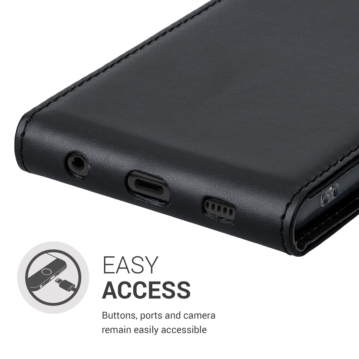 kwmobile Protective Case Compatible with Samsung Galaxy A32 5G - Flip Case Phone Cover