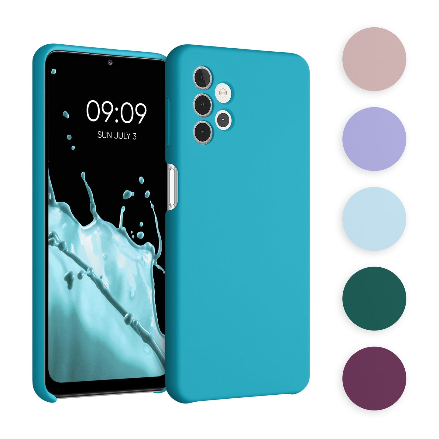 kwmobile Hülle kompatibel mit Samsung Galaxy A32 5G Hülle - Silikon Handy Case - Handyhülle weiche Oberfläche - kabelloses Laden - Honiggelb Honiggelb  