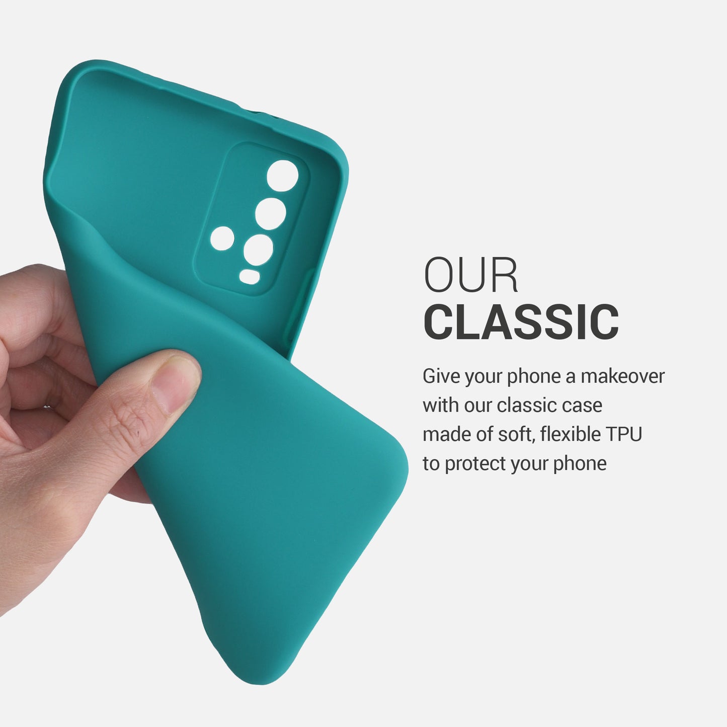 kwmobile Phone Case for Xiaomi Redmi 9T - Wireless Charging - Protective Cover