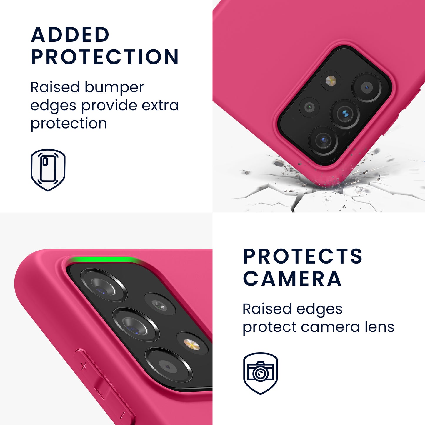 kwmobile Phone Case for Samsung Galaxy A52 / A52 5G / A52s 5G Case - Wireless Charging - Protective Cover