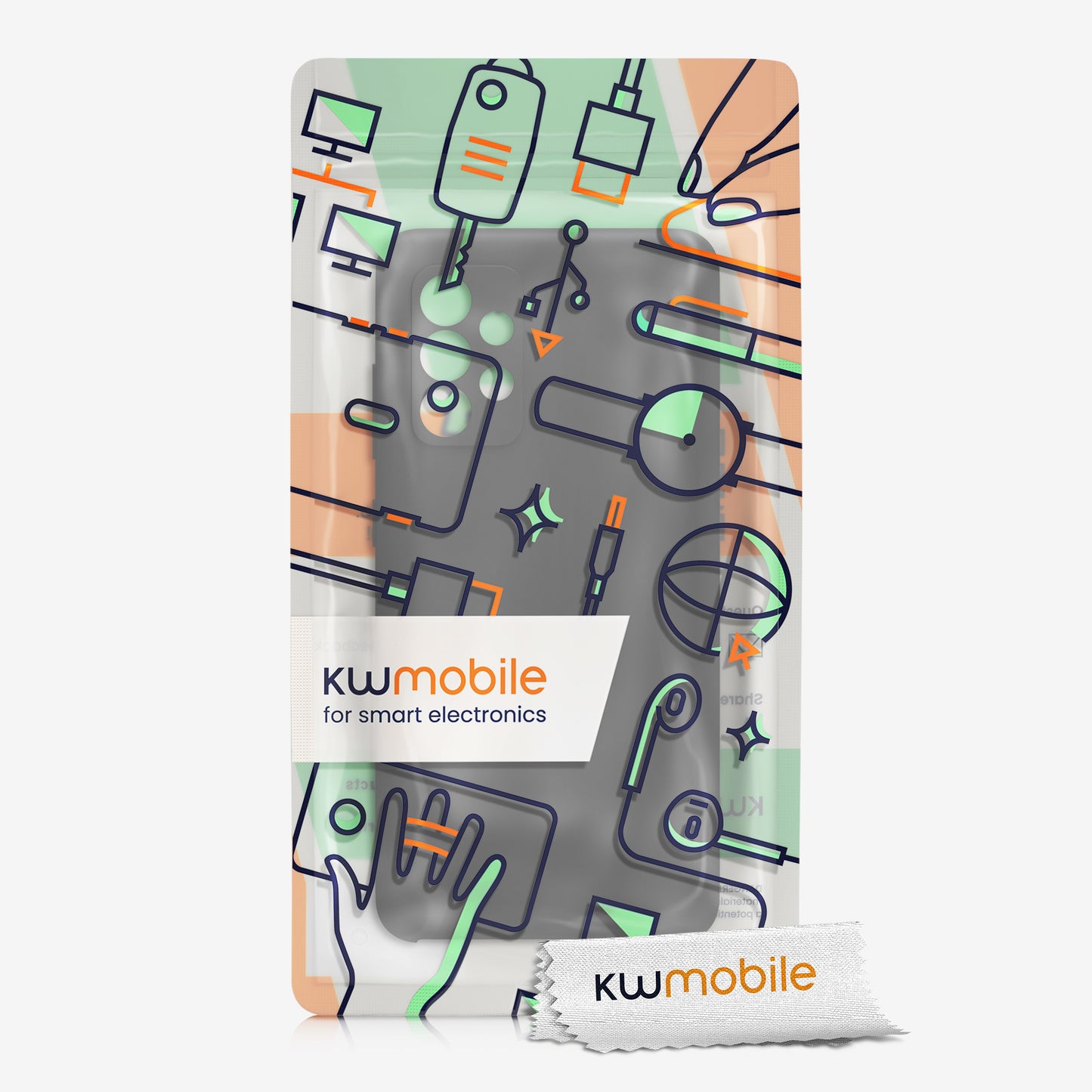 kwmobile Cell Phone Case for Samsung Galaxy A52 / A52 5G / A52s 5G - Silicone Case - Wireless Charging - Protective Cover