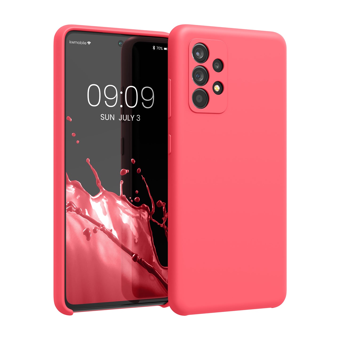 kwmobile Cell Phone Case for Samsung Galaxy A52 / A52 5G / A52s 5G - Silicone Case - Wireless Charging - Protective Cover