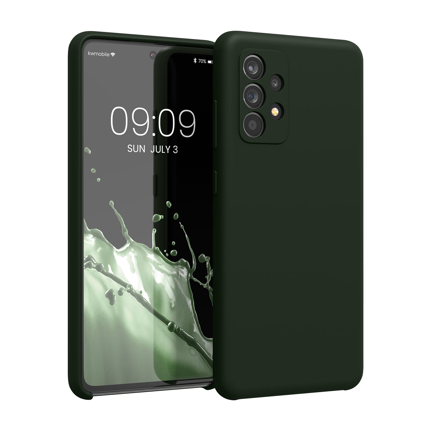 kwmobile Cell Phone Case for Samsung Galaxy A52 / A52 5G / A52s 5G - Silicone Case - Wireless Charging - Protective Cover