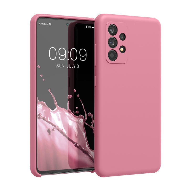 kwmobile Cell Phone Case for Samsung Galaxy A52 / A52 5G / A52s 5G - Silicone Case - Wireless Charging - Protective Cover