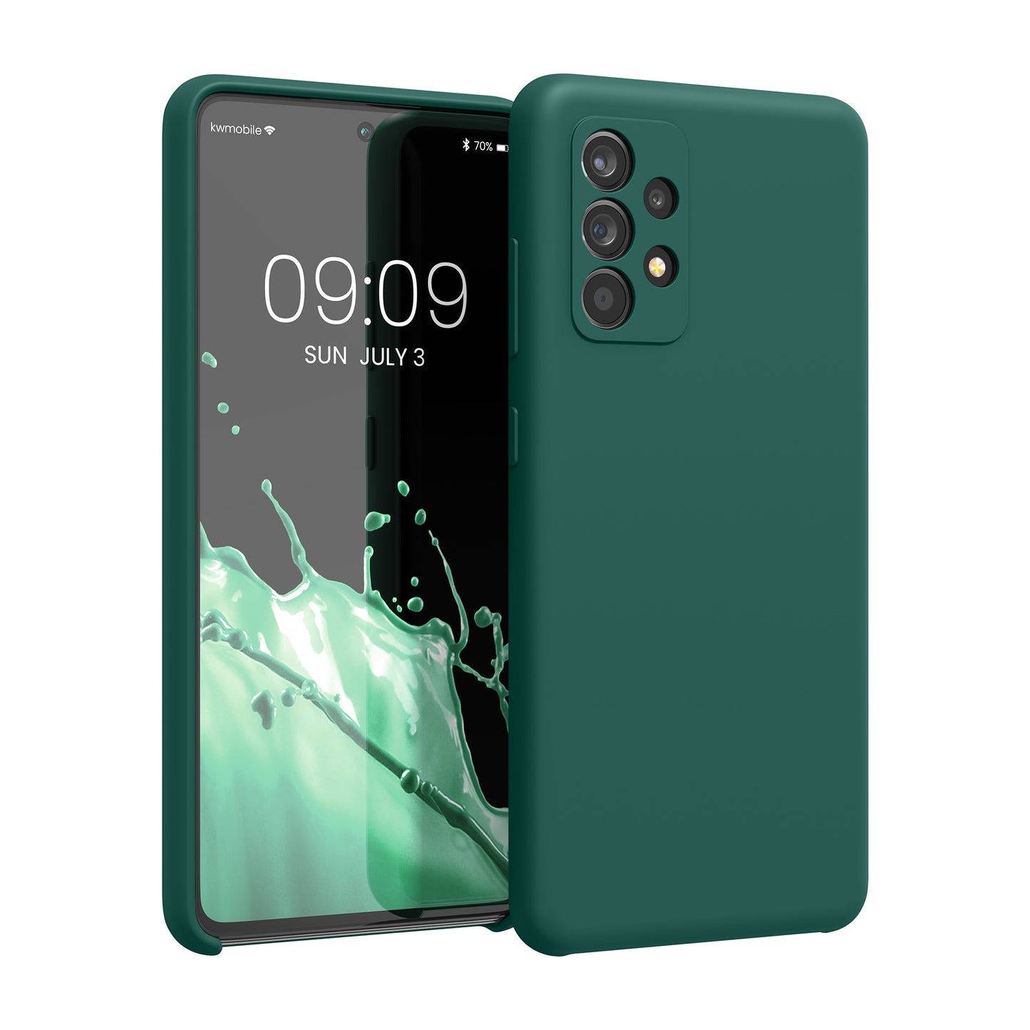 kwmobile Cell Phone Case for Samsung Galaxy A52 / A52 5G / A52s 5G - Silicone Case - Wireless Charging - Protective Cover