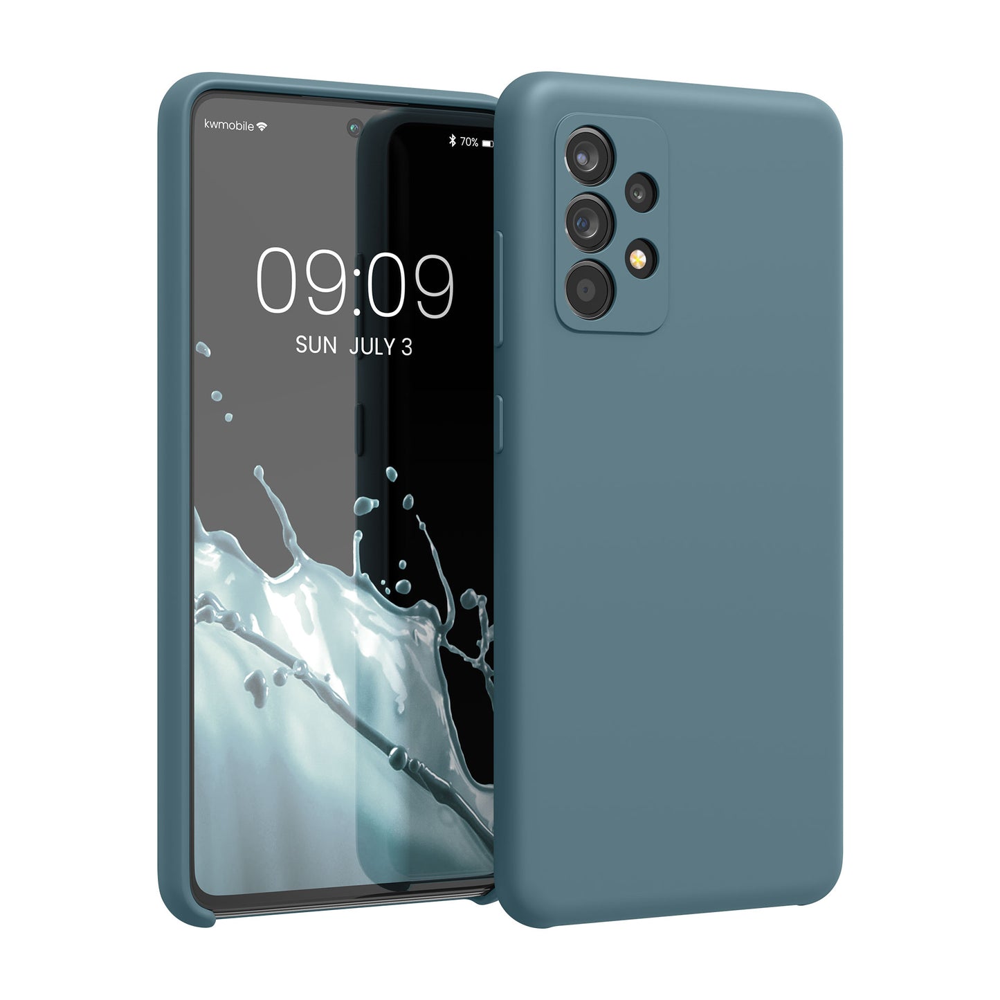 kwmobile Cell Phone Case for Samsung Galaxy A52 / A52 5G / A52s 5G - Silicone Case - Wireless Charging - Protective Cover