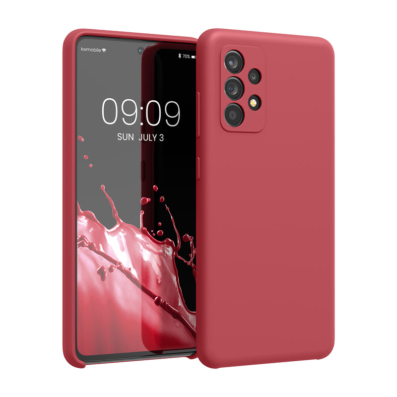 kwmobile Cell Phone Case for Samsung Galaxy A52 / A52 5G / A52s 5G - Silicone Case - Wireless Charging - Protective Cover