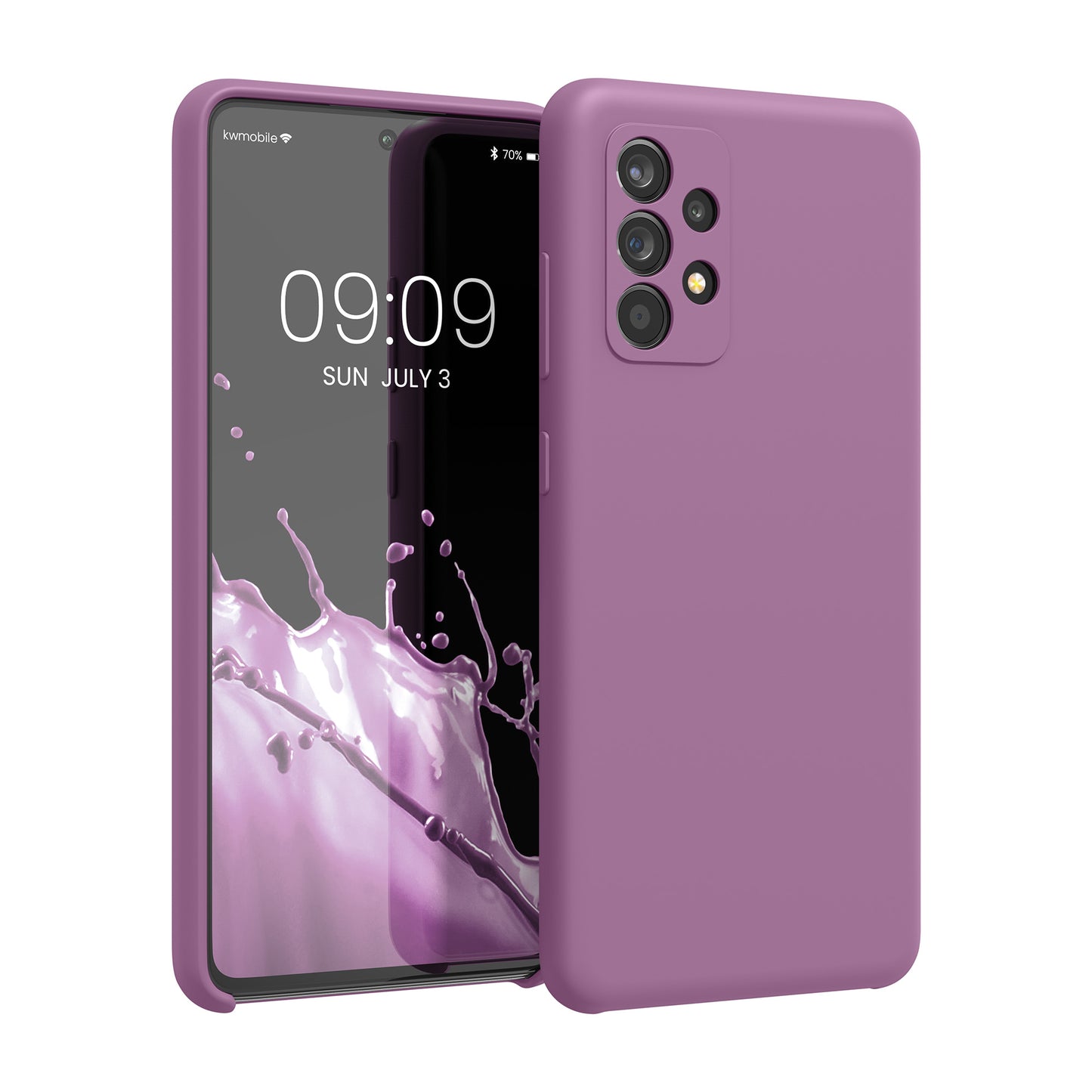 kwmobile Cell Phone Case for Samsung Galaxy A52 / A52 5G / A52s 5G - Silicone Case - Wireless Charging - Protective Cover