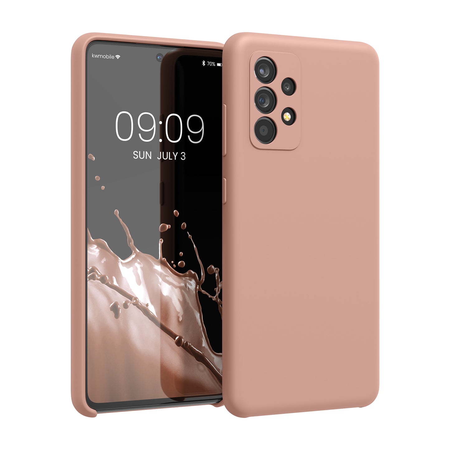 kwmobile Cell Phone Case for Samsung Galaxy A52 / A52 5G / A52s 5G - Silicone Case - Wireless Charging - Protective Cover