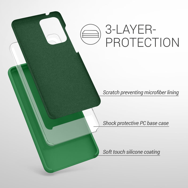 kwmobile Cell Phone Case for Samsung Galaxy A52 / A52 5G / A52s 5G - Silicone Case - Wireless Charging - Protective Cover