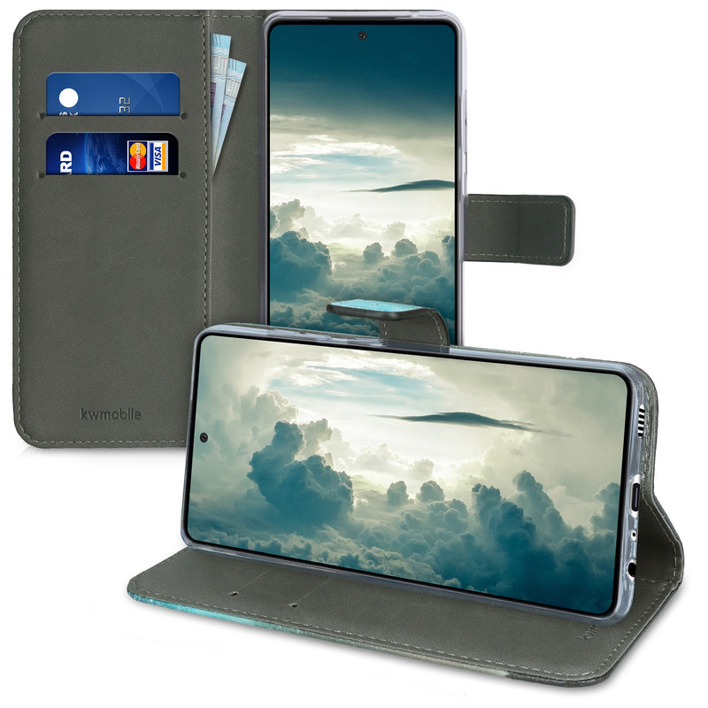 kwmobile Wallet Case Compatible with Samsung Galaxy A52 / A52 5G / A52s 5G Cover - Case with Stand and Card Slots