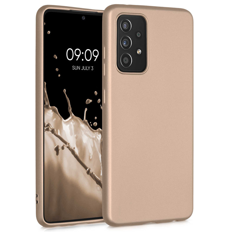 kwmobile Phone Case for Samsung Galaxy A52 / A52 5G / A52s 5G - Metallic Shimmer Silicone Cover - Protective Case