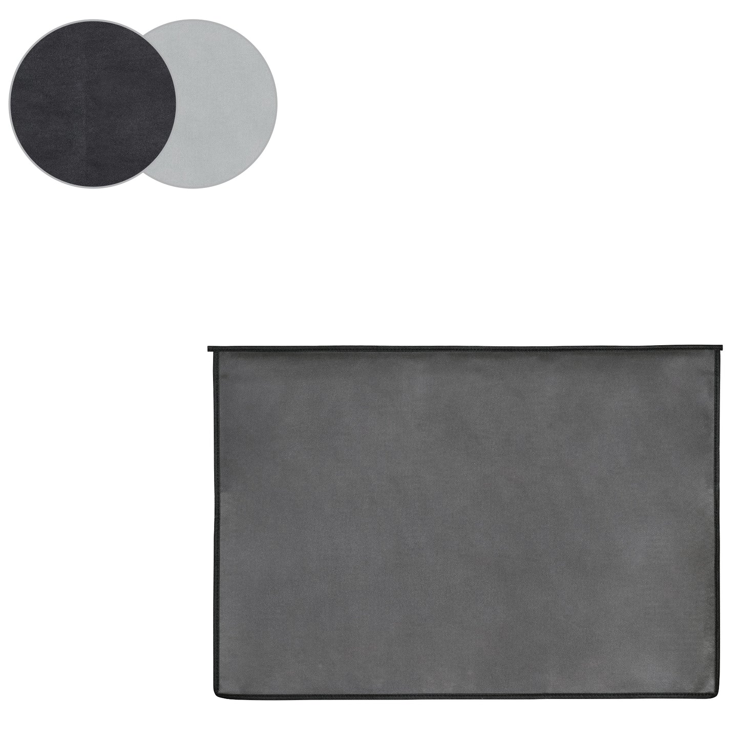 kwmobile Cover compatible with 24-26" Monitor - with 2 Pockets on Back - Protective Cover