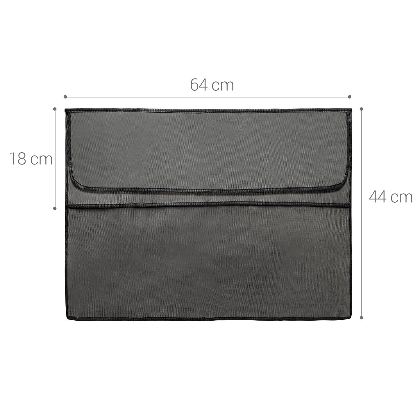 kwmobile Cover compatible with 24-26" Monitor - with 2 Pockets on Back - Protective Cover
