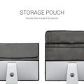 kwmobile Cover compatible with 24-26" Monitor - with 2 Pockets on Back - Protective Cover