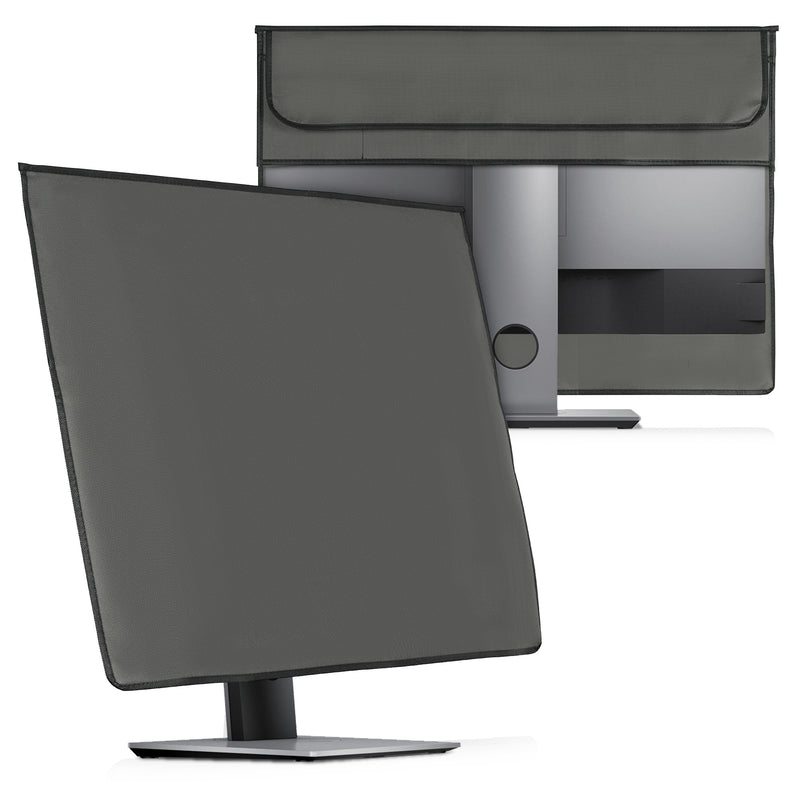 kwmobile Cover compatible with 27-28" Monitor - with 2 Pockets on Back - Protective Cover