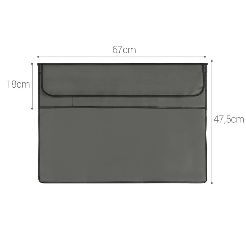 kwmobile Cover compatible with 27-28" Monitor - with 2 Pockets on Back - Protective Cover