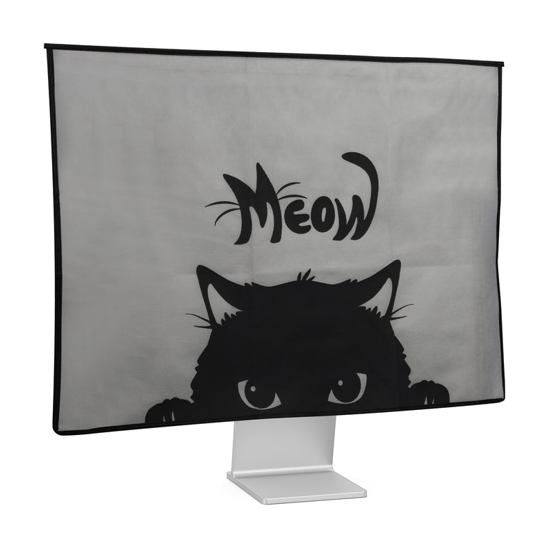 kwmobile Cover Compatible with 27-28" Monitor with 2 Pockets on Back Protective Sleeve