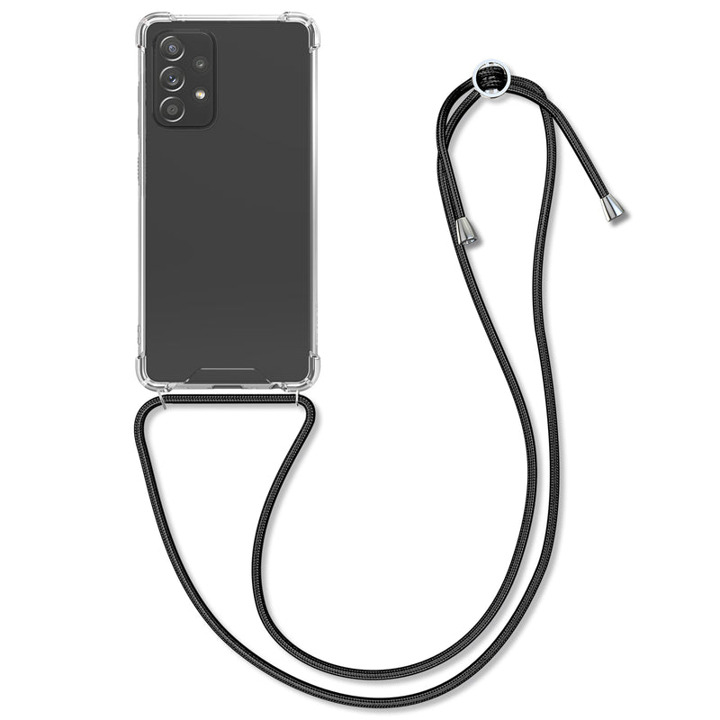 kwmobile Necklace Case Compatible with Samsung Galaxy A52 / A52 5G / A52s 5G Silicone Cover with Lanyard