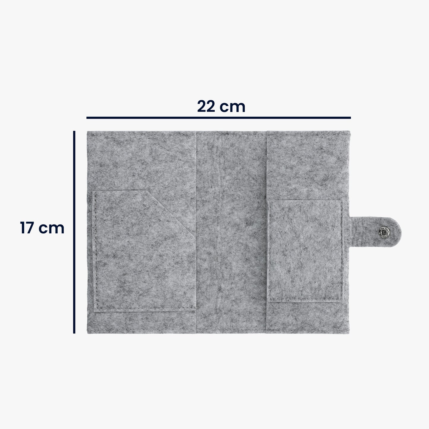 kwmobile Felt Cover for Mother-Child Passport - Cover for Austrian Maternity Record - Protective Sleeve with Extra Pockets