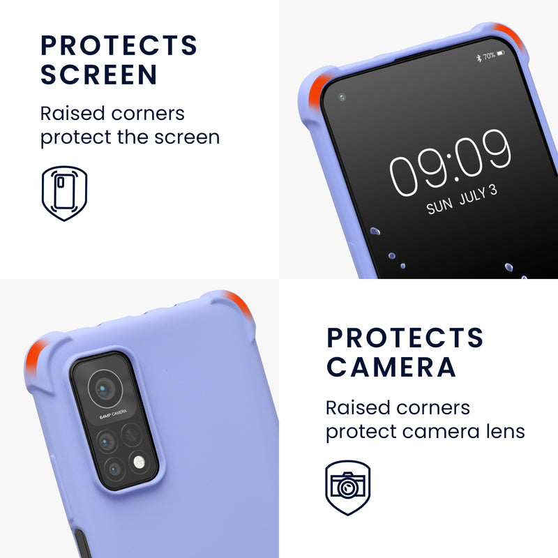 kwmobile Necklace Case compatible with Xiaomi Mi 10T / Mi 10T Pro - Cover with Lanyard - Silicone Protective Case