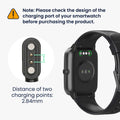 kwmobile USB Cable Charger compatible with Willful Fitness Tracker / Smartwatch YAMAY / Fitpolo / Wyze / Umidigi Charging Cable - Smart Watch Replacement Cable - Fitness Tracker Charging Cable