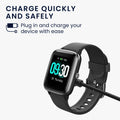 kwmobile USB Cable Charger compatible with Willful Fitness Tracker / Smartwatch YAMAY / Fitpolo / Wyze / Umidigi Charging Cable - Smart Watch Replacement Cable - Fitness Tracker Charging Cable