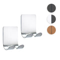 kwmobile 2x selbstklebende Halterung für Rasierer - für versch. Oberflächen - Nassrasierer Halter Set - Wand Haken Rosegold Rosegold  [dsg04]