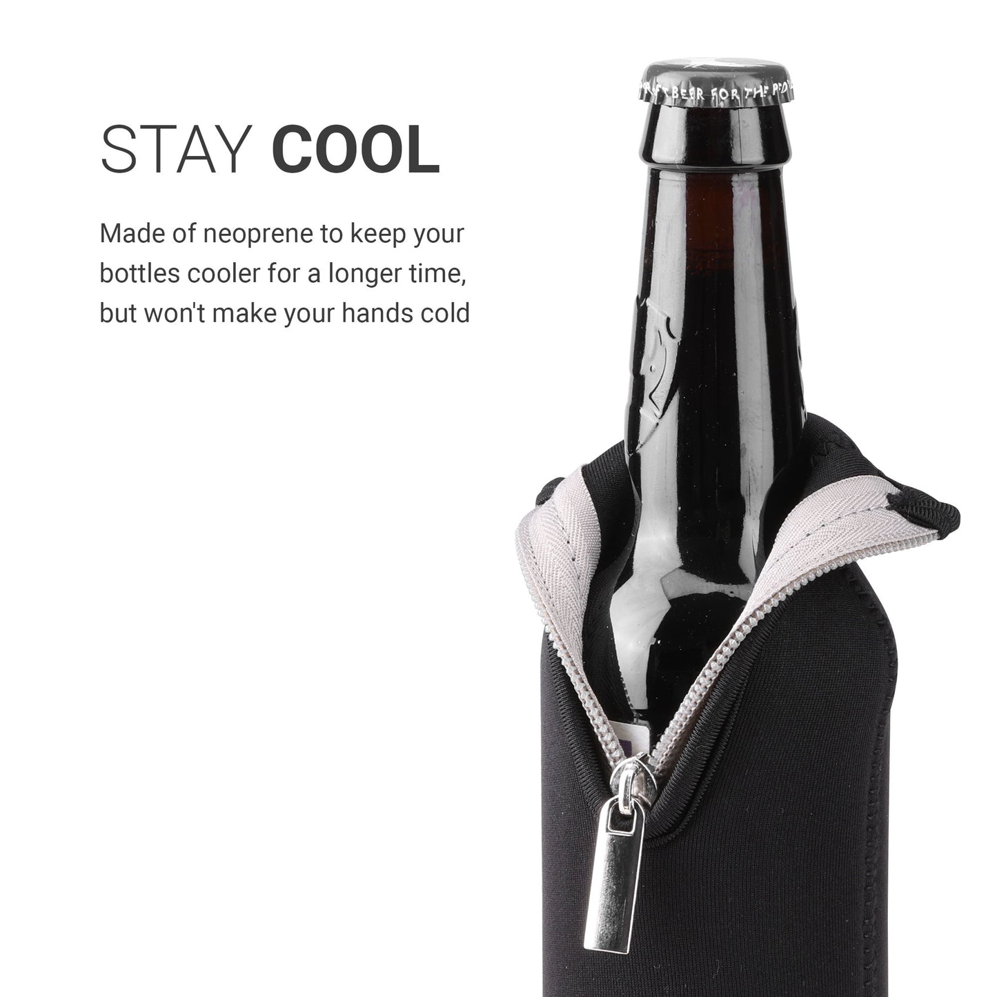 kwmobile Bottle Cooler for Beer and Other Drinks