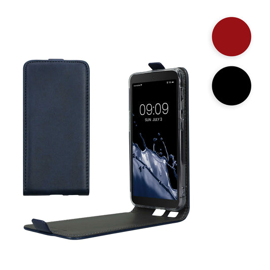 kwmobile Schutzhülle kompatibel mit Samsung Galaxy Xcover 5 - Hülle Handy - Flip Case Handyhülle Schwarz Schwarz  