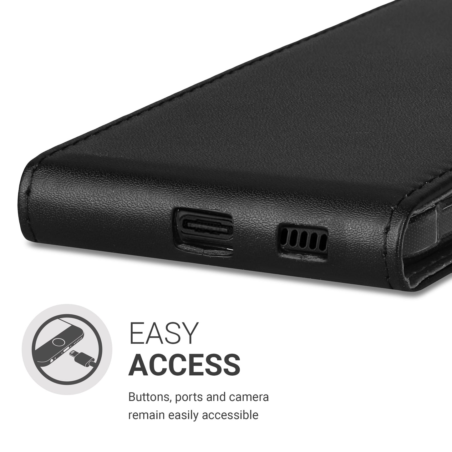 kwmobile Protective Case compatible with Samsung Galaxy Xcover 5 - Flip Case Phone Cover