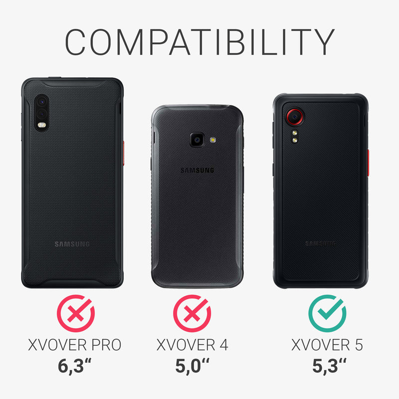 kwmobile Protective Case compatible with Samsung Galaxy Xcover 5 - Flip Case Phone Cover