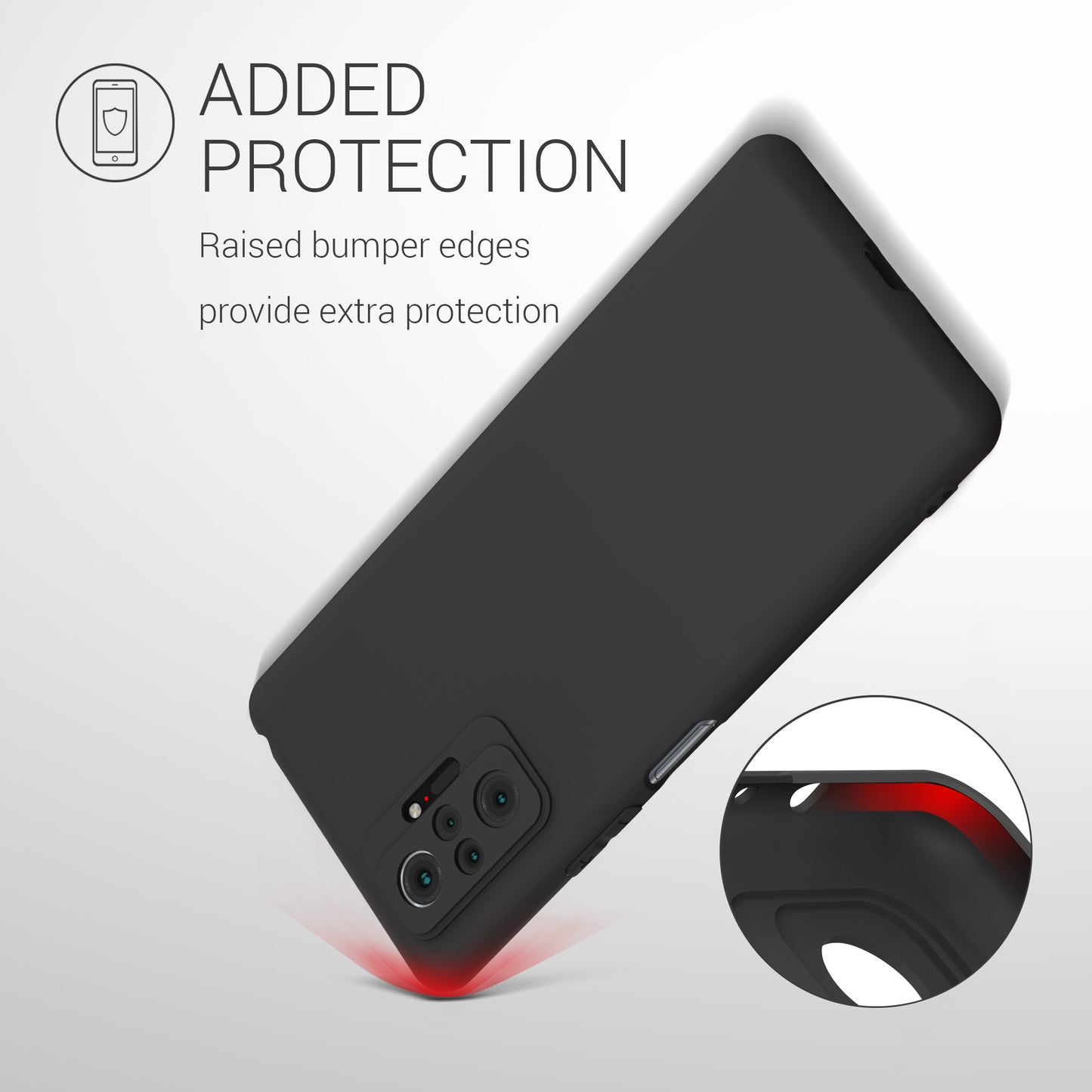 kwmobile Phone Case for Xiaomi Redmi Note 10 Pro - Wireless Charging - Protective Cover