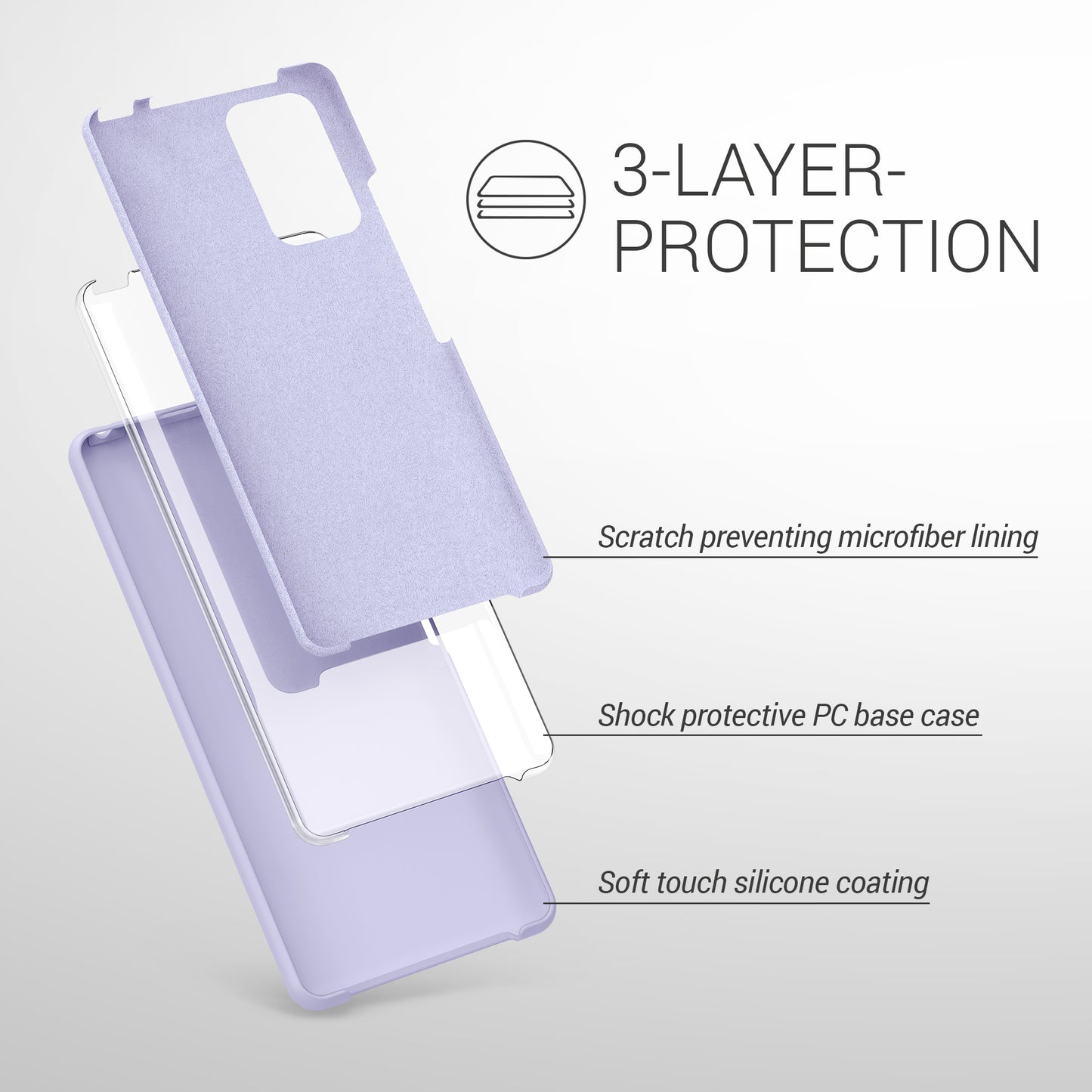 kwmobile Phone Case for Xiaomi Redmi Note 10 Pro - Silicone Case - Wireless Charging - Protective Cover