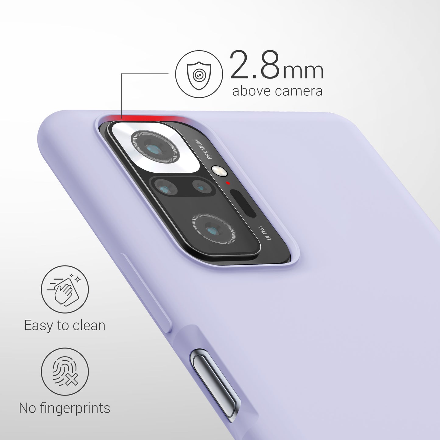 kwmobile Phone Case for Xiaomi Redmi Note 10 Pro - Silicone Case - Wireless Charging - Protective Cover