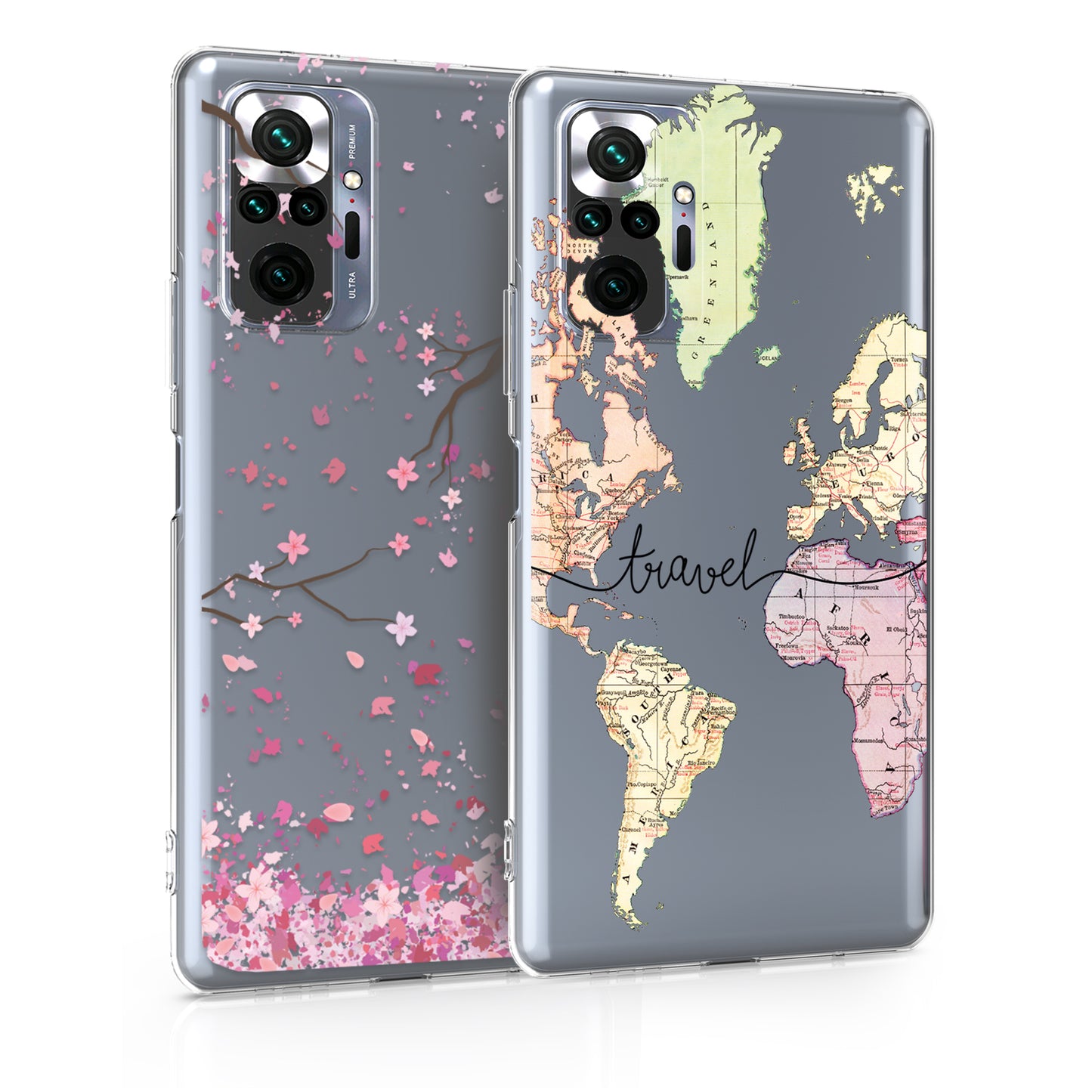 kwmobile Case Compatible with Xiaomi Redmi Note 10 Pro - Transparent Silicone Case