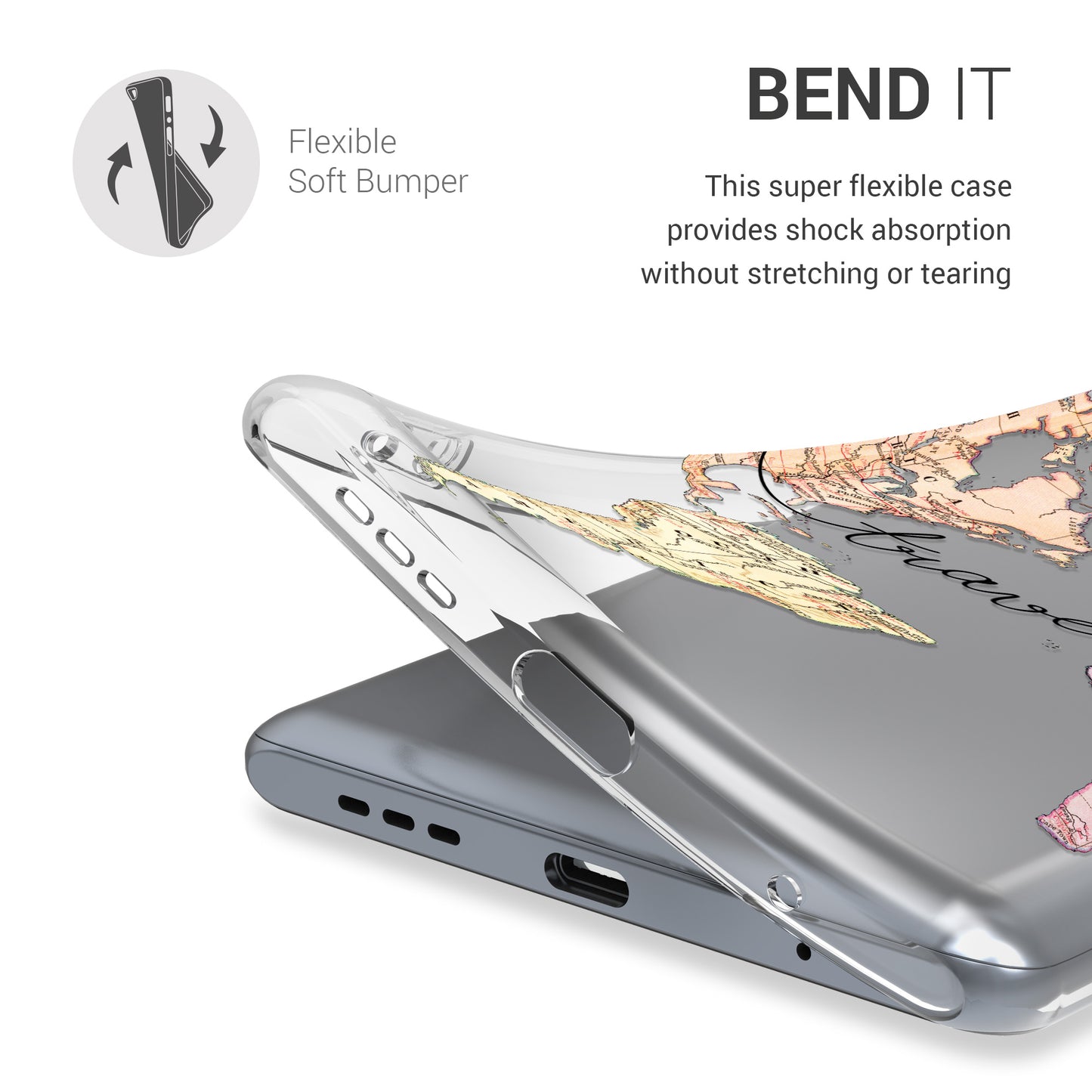 kwmobile Case Compatible with Xiaomi Redmi Note 10 Pro - Transparent Silicone Case