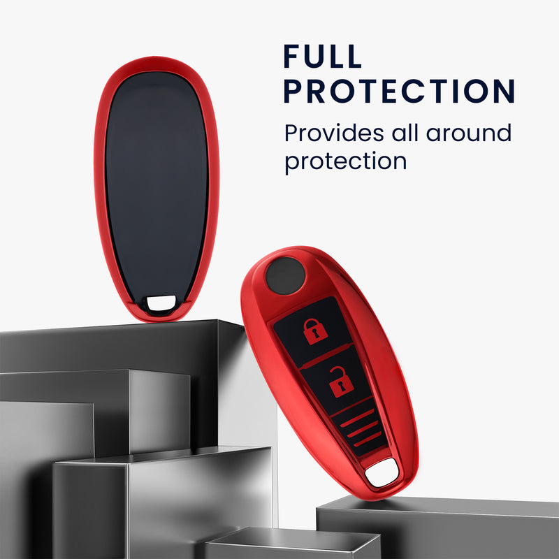 kwmobile Car Key Cover compatible with Suzuki Sport 2-Button Car Key Keyless Go - Silicone Protective Cover