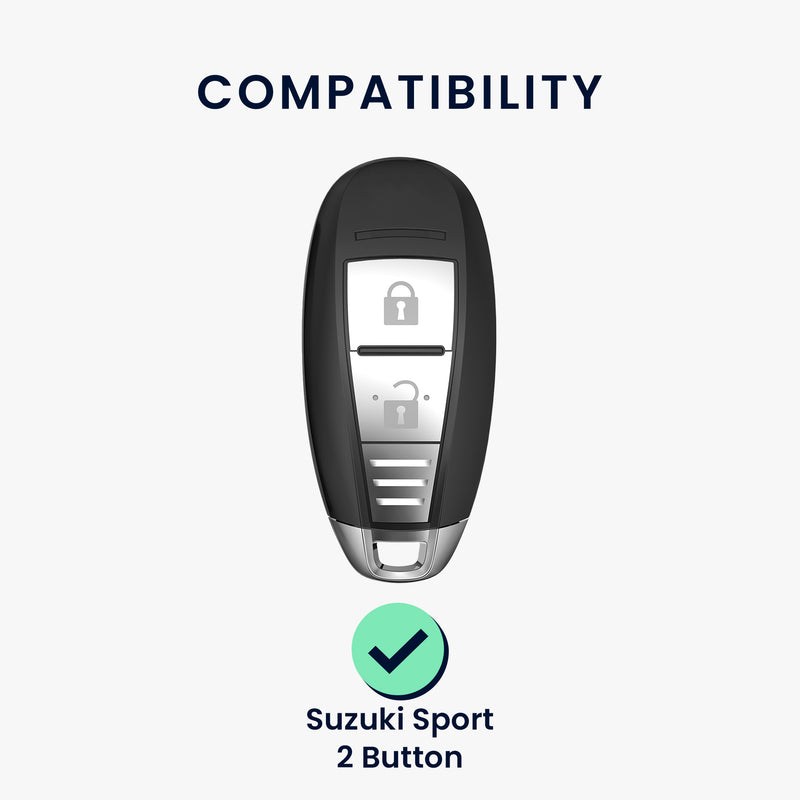 kwmobile Car Key Cover compatible with Suzuki Sport 2-Button Car Key Keyless Go - Silicone Protective Cover