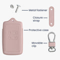 kwmobile Car Key Cover compatible with Renault 4-Button Smartkey Car Key (Keyless Go only) Protective Case Key Cover