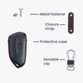 kwmobile Car Key Cover compatible with VW Golf 8 3-Button Car Key Protective Case Key Shell