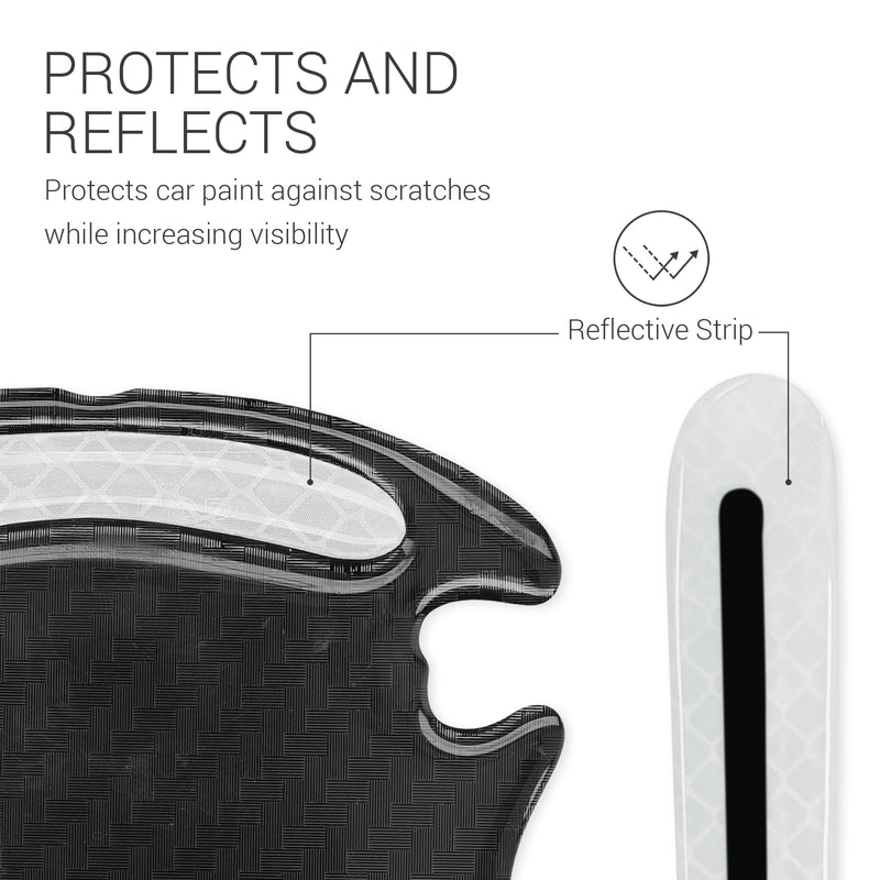 kwmobile Universal Car Door Handle Paint Protection Film Foil Protective Film Handle Recesses and Handle 9.1 x 8.3 + 13 x 1.7 cm