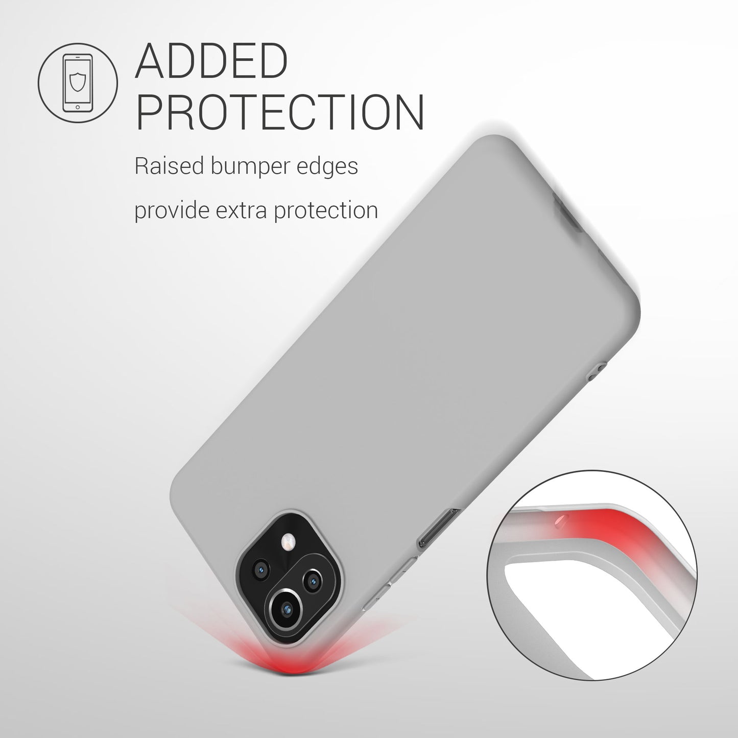 kwmobile Phone Case for Xiaomi 11 Lite (5G) NE / Mi 11 Lite (5G) - Wireless Charging - Protective Cover